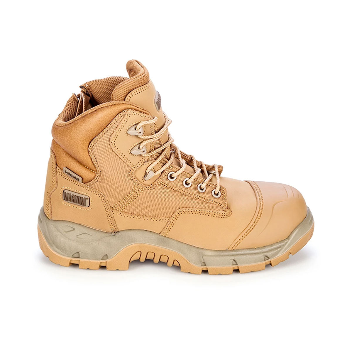 Magnum Sitemaster Lite Side-Zip Composite Toe Boot Wheat 6.0 US Regular Tactical Distributors Ltd New Zealand