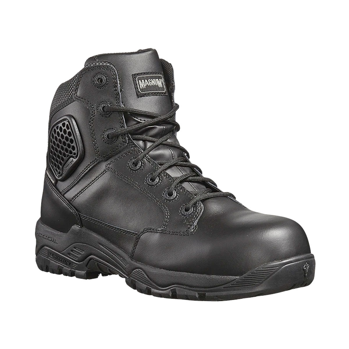 Magnum Strike Force 6.0 Leather Side-Zip Composite Toe Waterproof Women's Boot Black MSF655 Boots Magnum Footwear Tactical Gear Supplier Tactical Distributors Australia