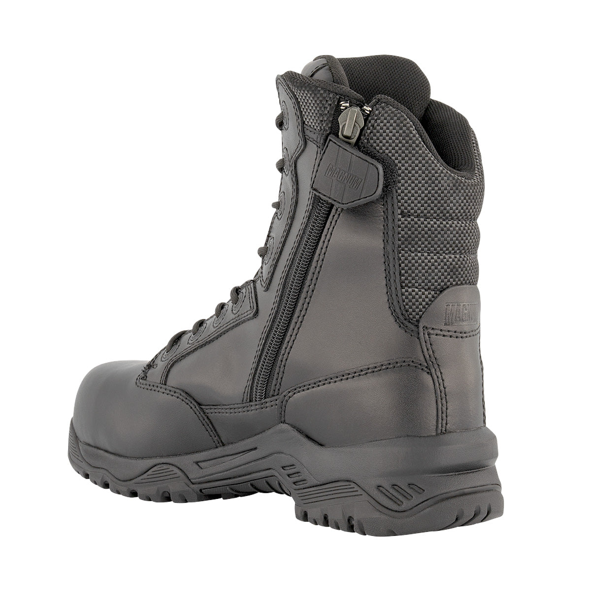 Magnum Strike Force 8.0 Leather Side-Zip Composite Toe Waterproof Boot Black Boots Magnum Footwear Tactical Gear Supplier Tactical Distributors Australia