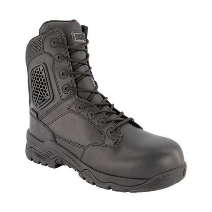 Magnum Strike Force 8.0 Leather Side-Zip Waterproof iShield Boot 50j Black Tactical Distributors Ltd New Zealand
