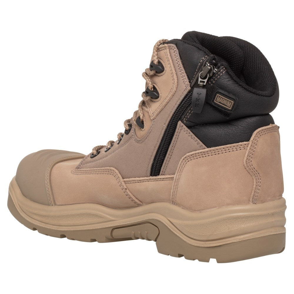 Magnum Trademaster Lite Composite Toe Side Zip Waterproof Boot Stone Tactical Distributors Ltd New Zealand