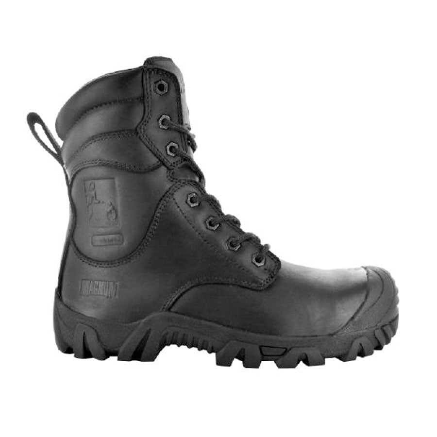 Magnum Strike Force 6.0 S3 - Bottes De Sécurité Imperméables En Cuir Noir Avec Fermeture Éclair Latérale - Confort Et Protection Ultimes