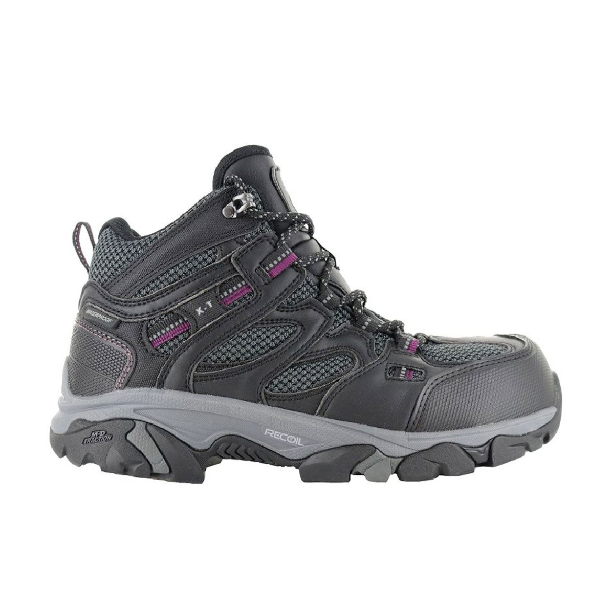 Magnum XT Boron Mid CT SZ WP Womens Boots Black Purple Limited Sizes Tactical Distributors Ltd New Zealand