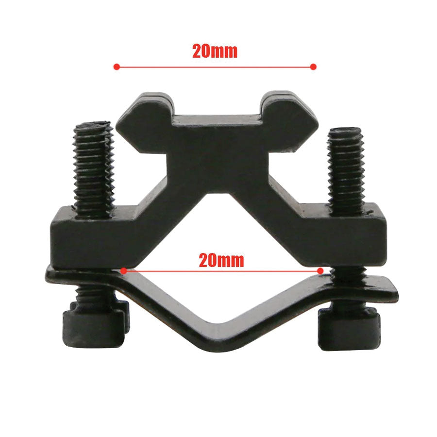 Mantis X Barrel Mount Picatinny Rail 10-20mm Universal Single Rail Adapter Training Gear Mantis Tactical Gear Supplier Tactical Distributors Australia