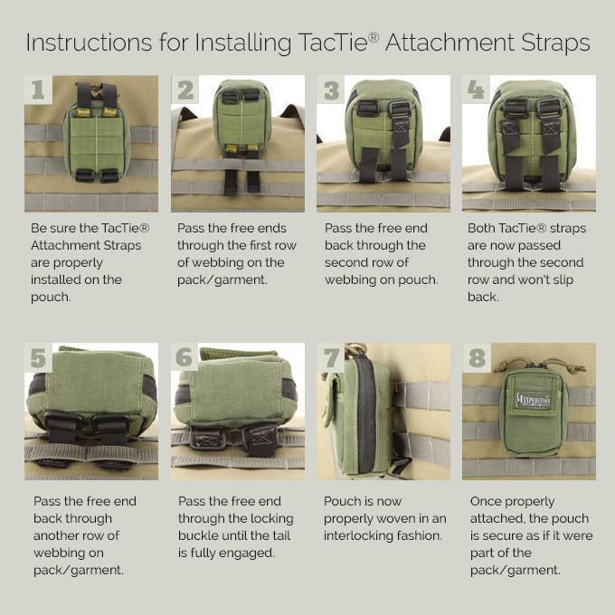 Maxpedition 5" TacTie Attachment Strap (Pack of 4) Tactical Distributors Ltd New Zealand