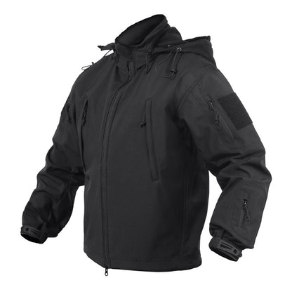 MilSpec Concealed Carry Soft Shell Jacket Midnight Black Jackets MilSpec Small Tactical Gear Supplier Tactical Distributors Australia