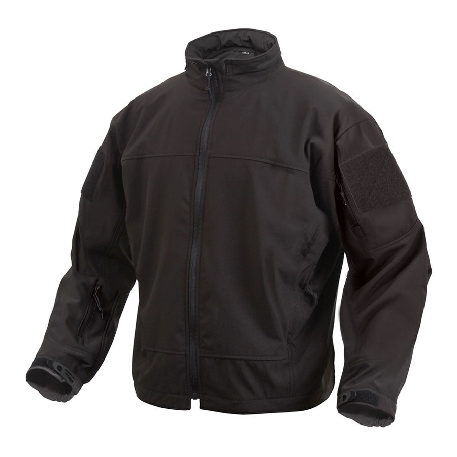 MilSpec Covert Ops Lightweight Soft Shell Jacket Black Small Tactical Distributors Ltd New Zealand