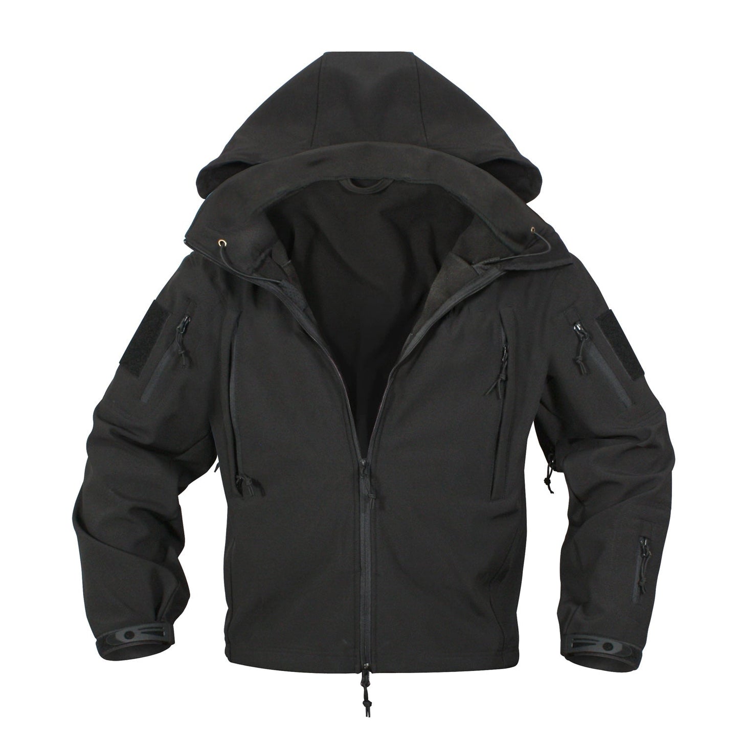 MilSpec Special Ops Tactical Softshell Jacket with Hood Black Tactical Distributors Ltd New Zealand