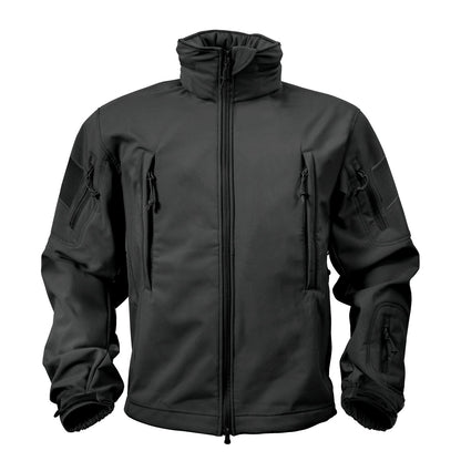MilSpec Special Ops Tactical Softshell Jacket with Hood Black Tactical Distributors Ltd New Zealand