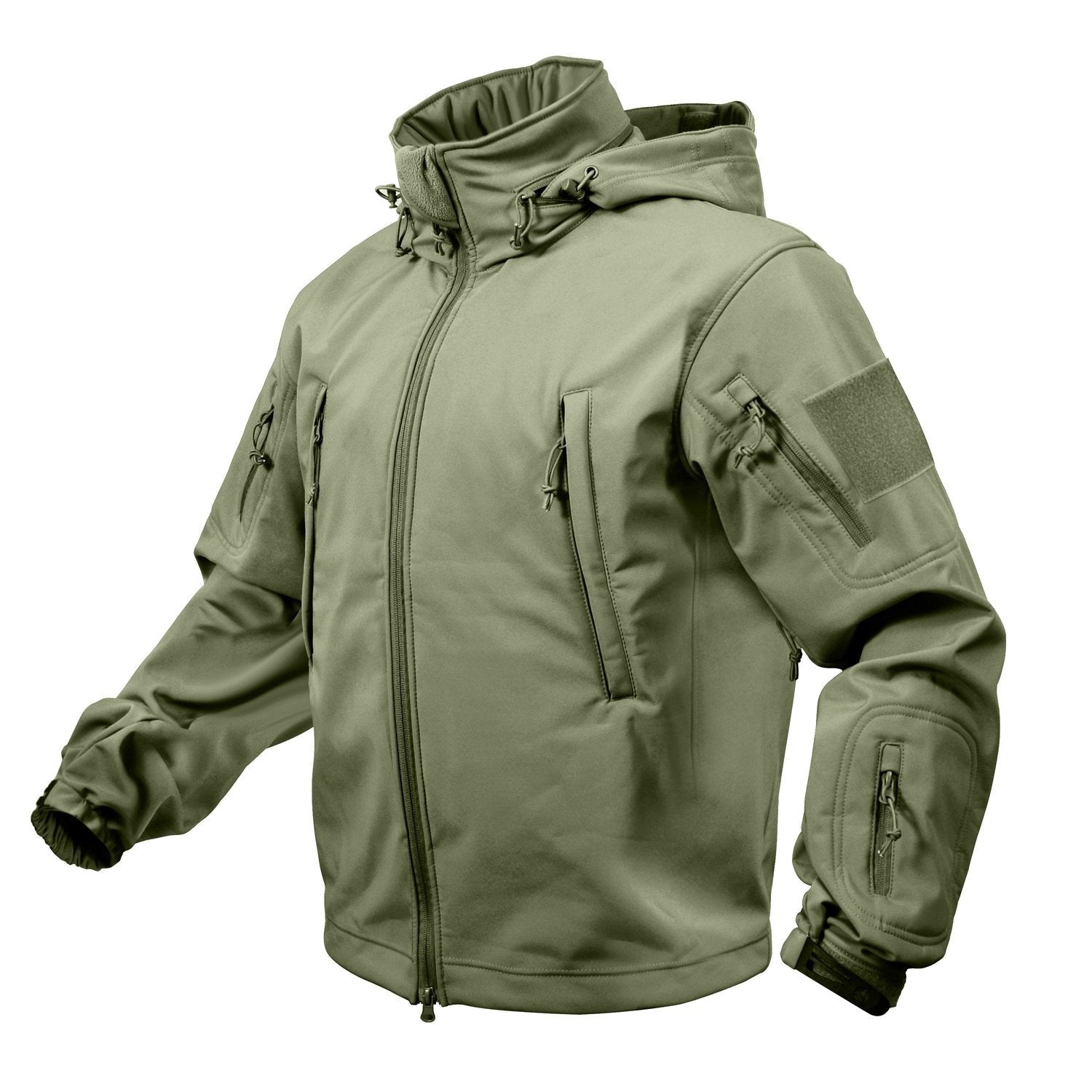 MilSpec Special Ops Tactical Softshell Jacket with Hood Olive Drab Small Tactical Distributors Ltd New Zealand