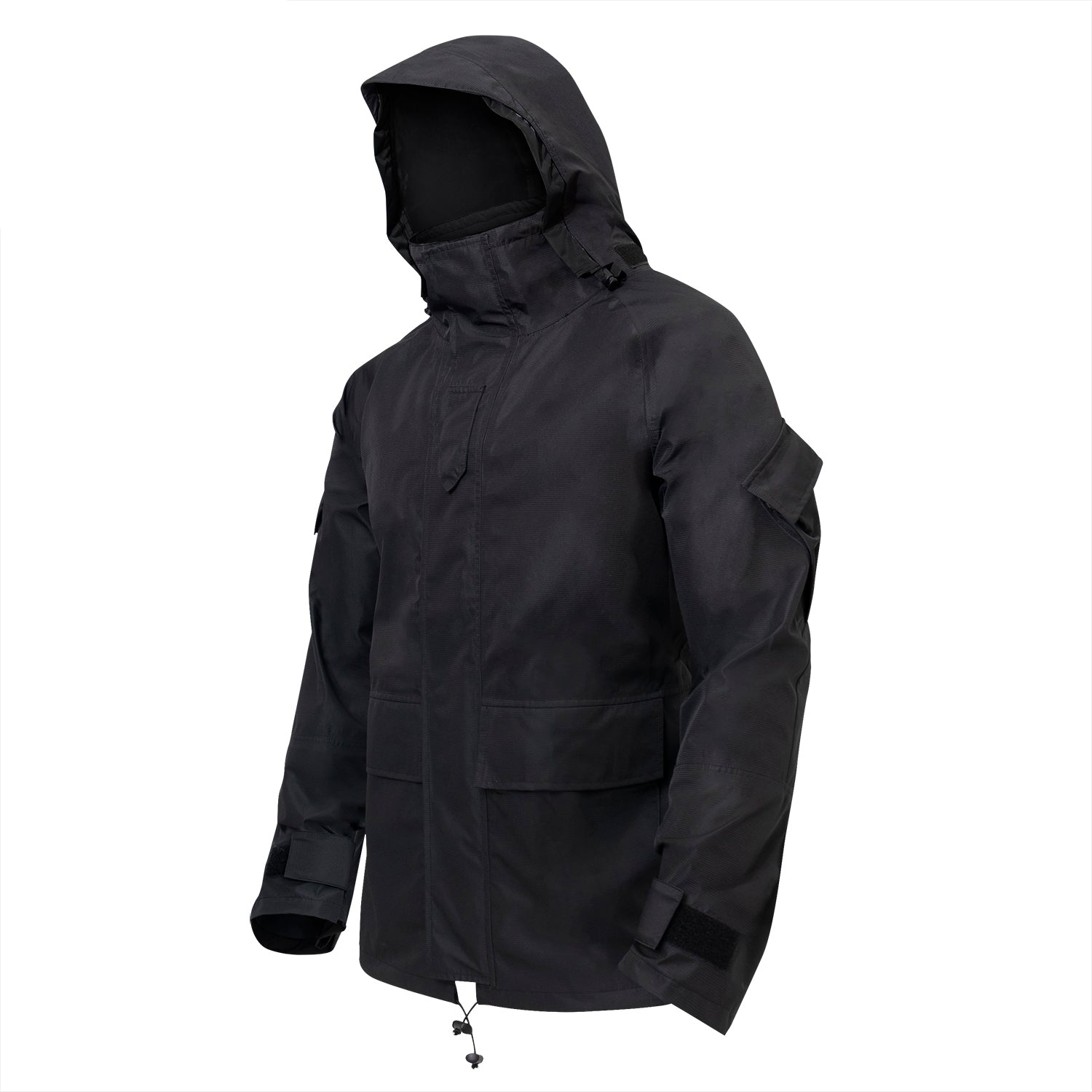 MilSpec Tactical Hard Shell Waterproof Jacket - Black Tactical Distributors Ltd New Zealand