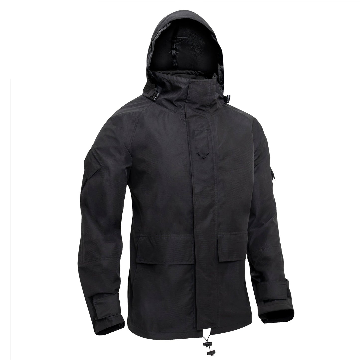 MilSpec Tactical Hard Shell Waterproof Jacket - Black Small Tactical Distributors Ltd New Zealand
