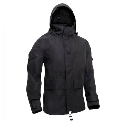 MilSpec Tactical Hard Shell Waterproof Jacket - Black Small Tactical Distributors Ltd New Zealand