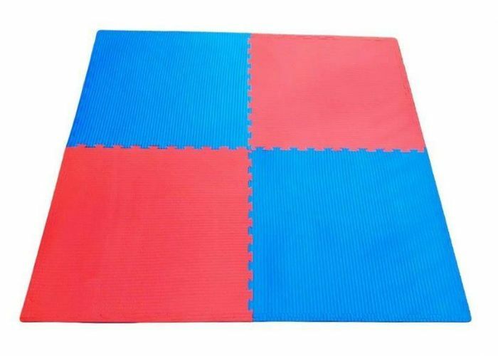 Morgan Tatami Jigsaw Interlocking Floor Mats 20mm Density 1m x 1m Square Blue / Red Tactical Distributors Ltd New Zealand