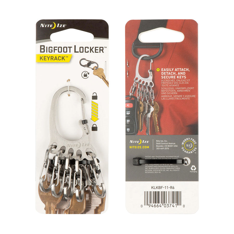 Nite Ize BigFoot Locker KeyRack Stainless Steel Tactical Distributors Ltd New Zealand