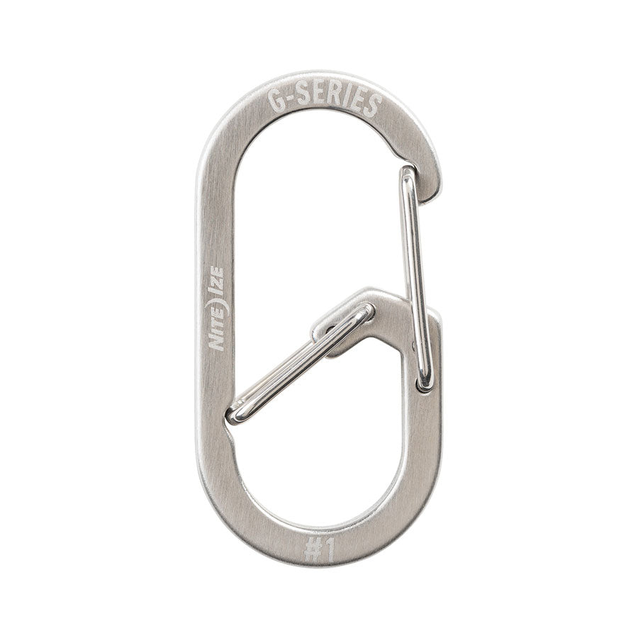 Nite Ize G-Series Dual Chamber Carabiner #1 Stainless Tactical Distributors Ltd New Zealand