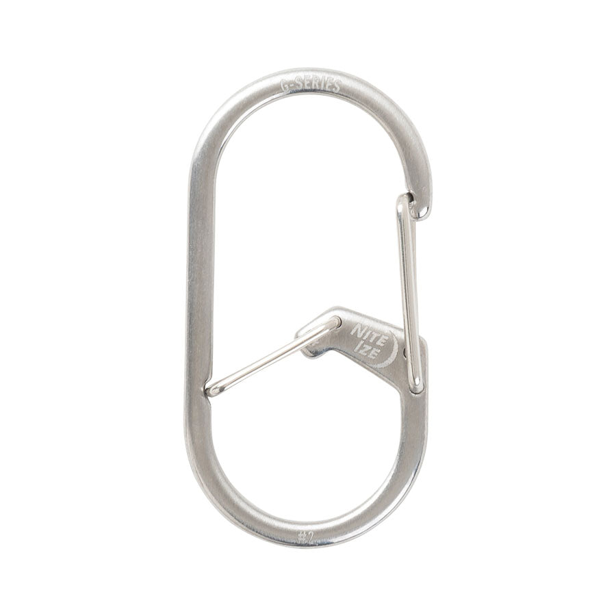 Nite Ize G-Series Dual Chamber Carabiner #2 Stainless Tactical Distributors Ltd New Zealand