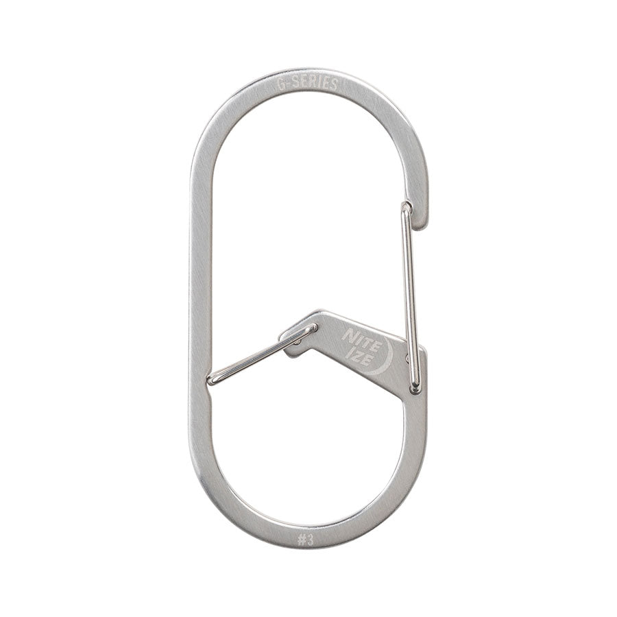Nite Ize G-Series Dual Chamber Carabiner #3 Stainless Tactical Distributors Ltd New Zealand