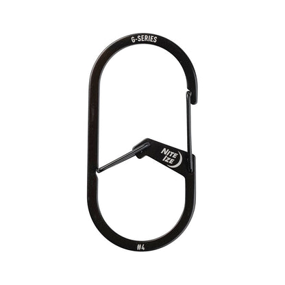 Nite Ize G-Series Dual Chamber Carabiner #4 Black Tactical Distributors Ltd New Zealand