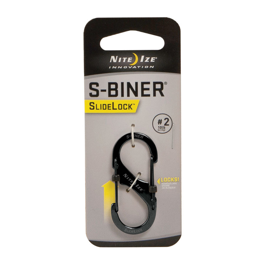 Nite-ize s-biner SlideLock stainless steel # 3 – nero : Nite Ize Nite-ize s-biner SlideLock stainless steel # 3 – nero : Nite Ize