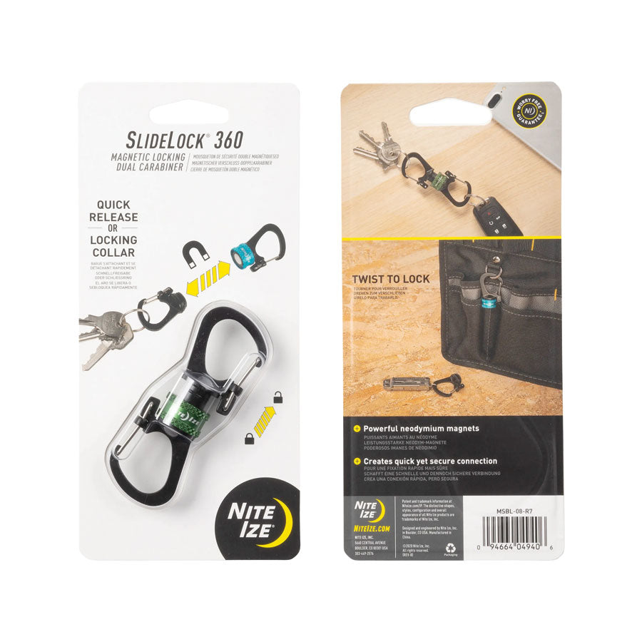 Nite Ize SlideLock 360° Magnetic Locking Carabiner Olive Tactical Distributors Ltd New Zealand