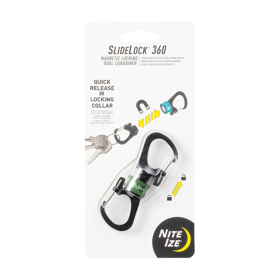 Nite Ize SlideLock 360° Magnetic Locking Carabiner Olive Tactical Distributors Ltd New Zealand
