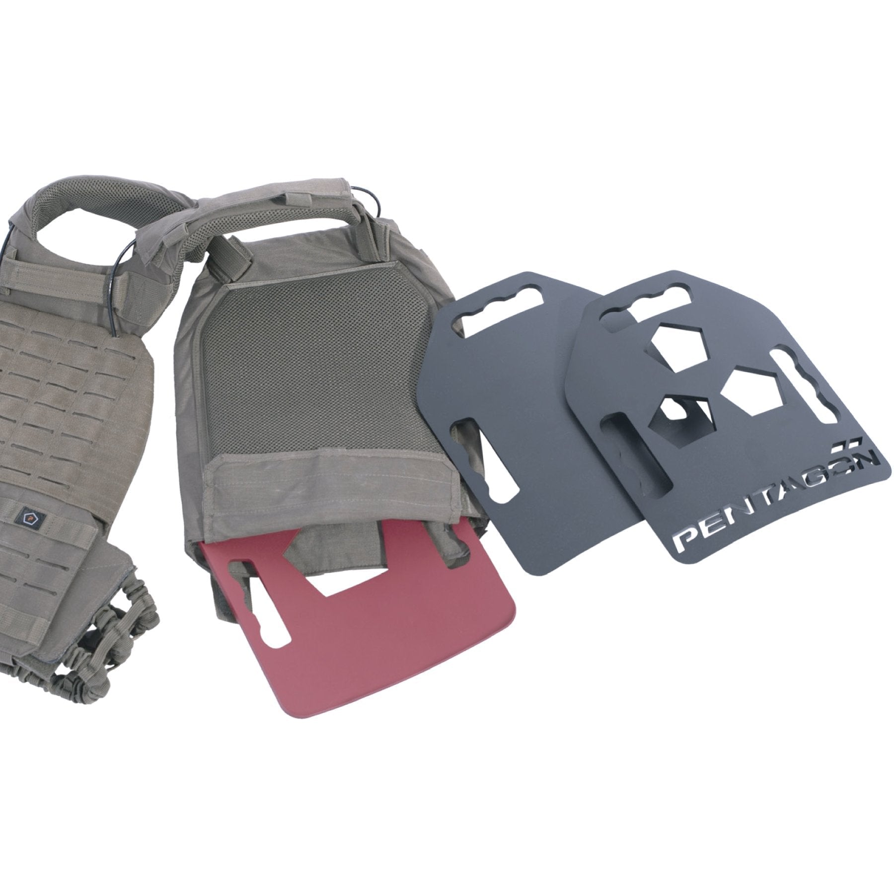 Pentagon Tactical Metallon TAC Fitness Training Plate 2x2.5kg Lava Red Tactical Distributors Ltd New Zealand