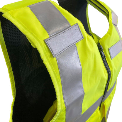 PPSS Overt Stab Resistant Vest Hi Viz Yellow VTS Custom Design Vest Vests & Plate Carriers Ventura Tactical Systems Tactical Gear Supplier Tactical Distributors Australia