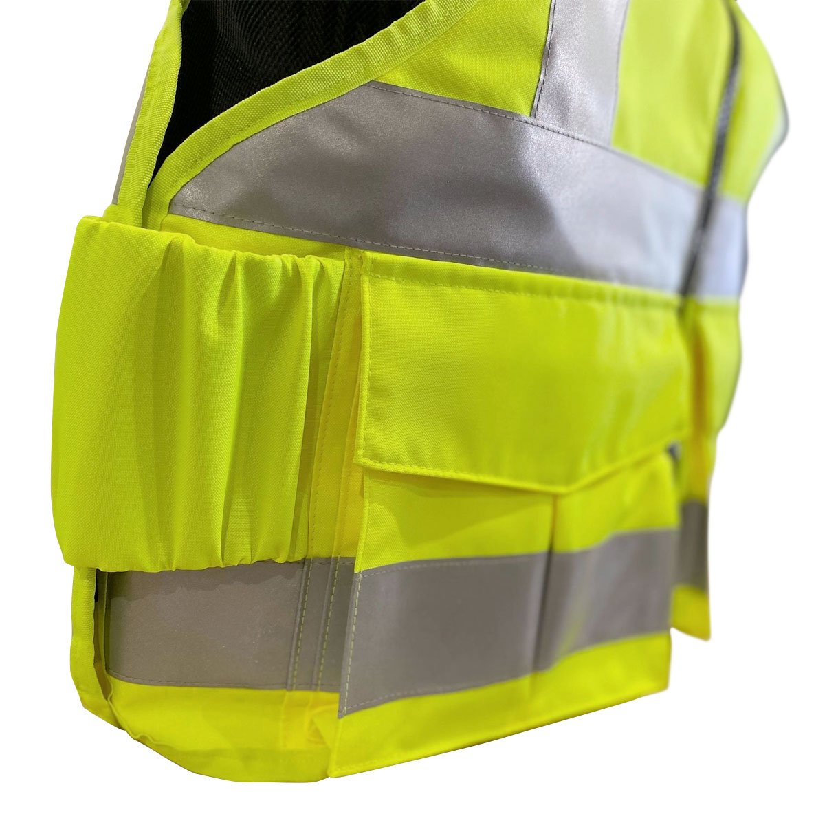 PPSS Overt Stab Resistant Vest Hi Viz Yellow VTS Custom Design Vest Vests & Plate Carriers Ventura Tactical Systems Tactical Gear Supplier Tactical Distributors Australia