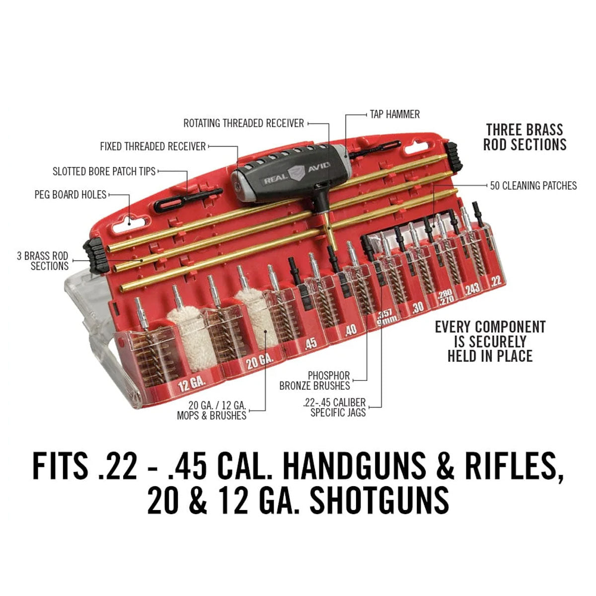 Kit de nettoyage Gun Boss Pro Precision REAL AVID Kit de nettoyage Gun Boss Pro Precision REAL AVID