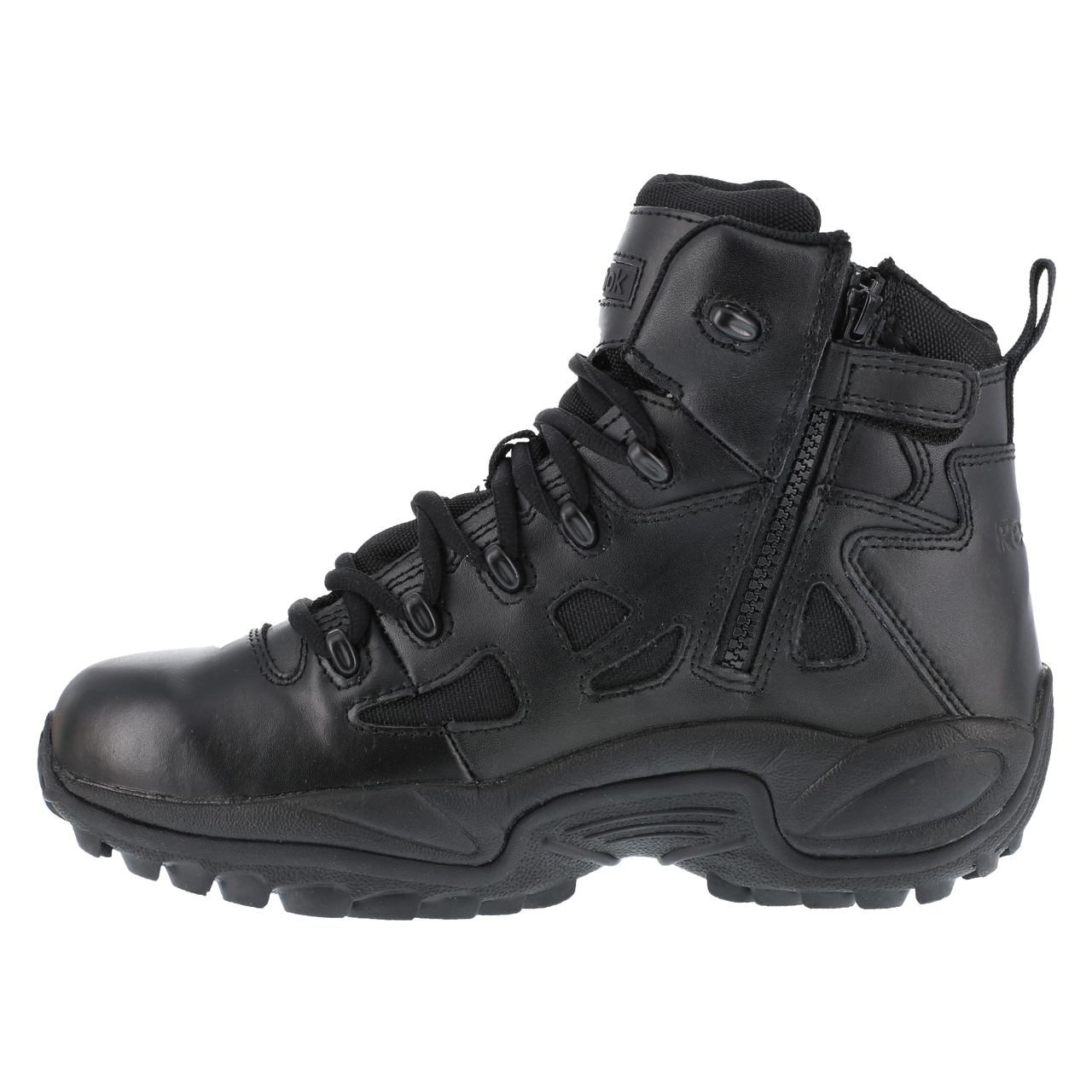 Reebok Tactical Men's 6 Inch Rapid Response RB Side Zip Boots Black RB8678 Tactical Distributors Ltd New Zealand