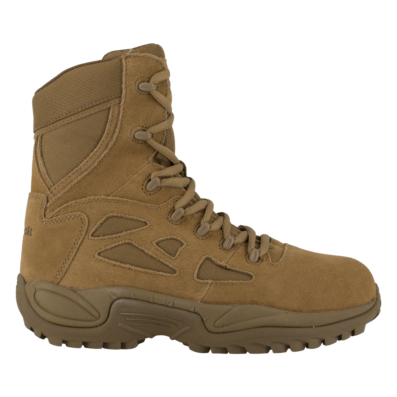 Reebok Tactical Men's 8 Inch Rapid Response RB Composite Toe Side Zip Boots Coyote Brown RB8850 Tactical Distributors Ltd New Zealand