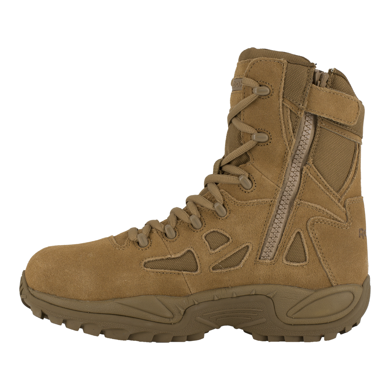 Reebok Tactical Men's 8 Inch Rapid Response RB Composite Toe Side Zip Boots Coyote Brown RB8850 Tactical Distributors Ltd New Zealand