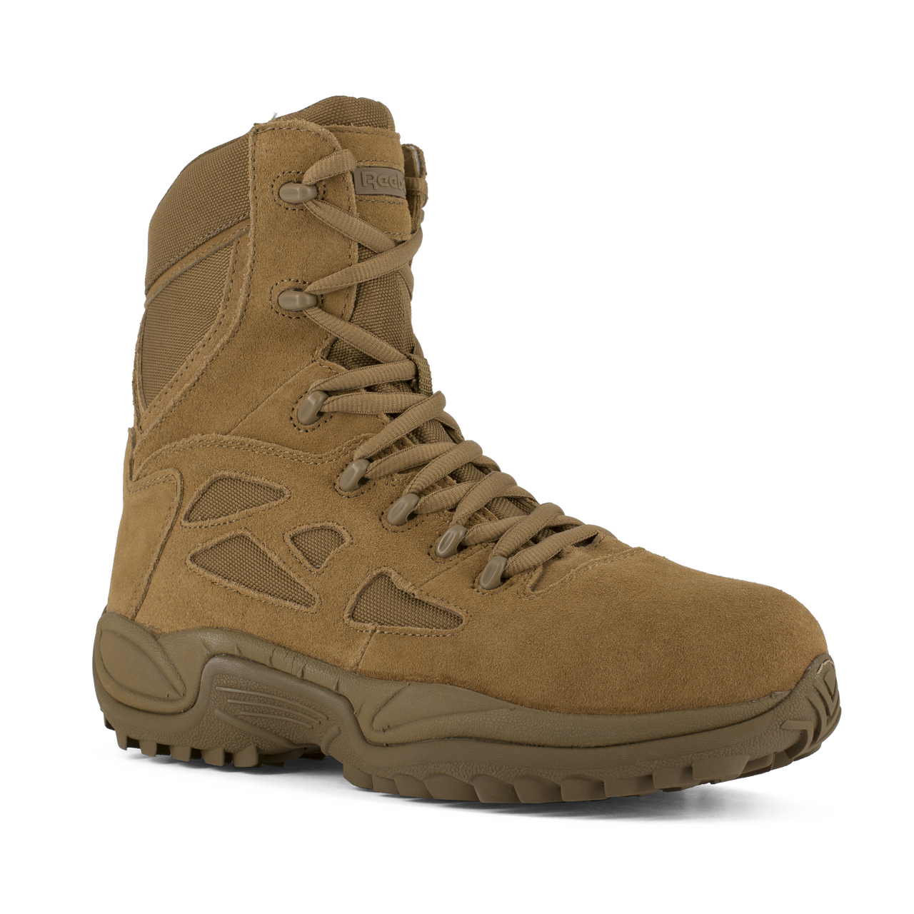 Reebok Tactical Men's 8 Inch Rapid Response RB Composite Toe Side Zip Boots Coyote Brown RB8850 Tactical Distributors Ltd New Zealand