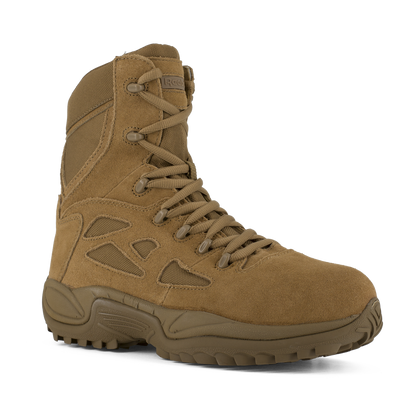 Reebok Tactical Men's 8 Inch Rapid Response RB Composite Toe Side Zip Boots Coyote Brown RB8850 Tactical Distributors Ltd New Zealand