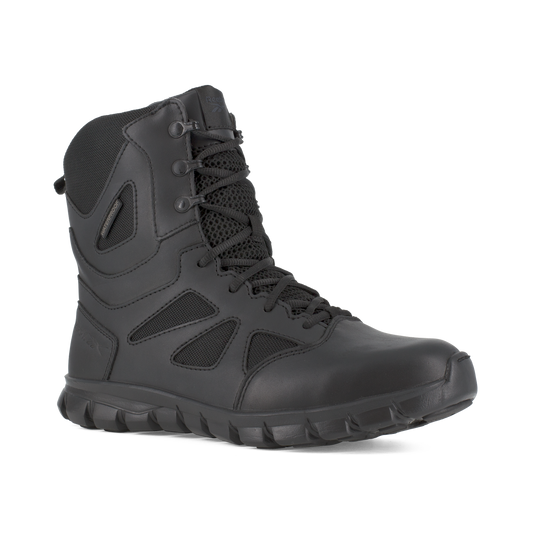 Reebok Tactical Men's 8 Inch Sublite Cushion Tactical Boots SideZip Waterproof Black RB8806 Tactical Distributors Ltd New Zealand