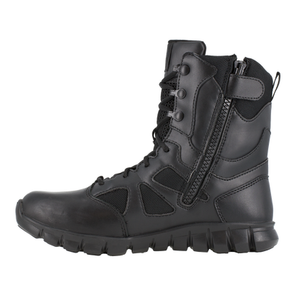 Reebok Tactical Men's 8 Inch Sublite Cushion Tactical Boots with Side Zipper Black RB8805 Tactical Distributors Ltd New Zealand