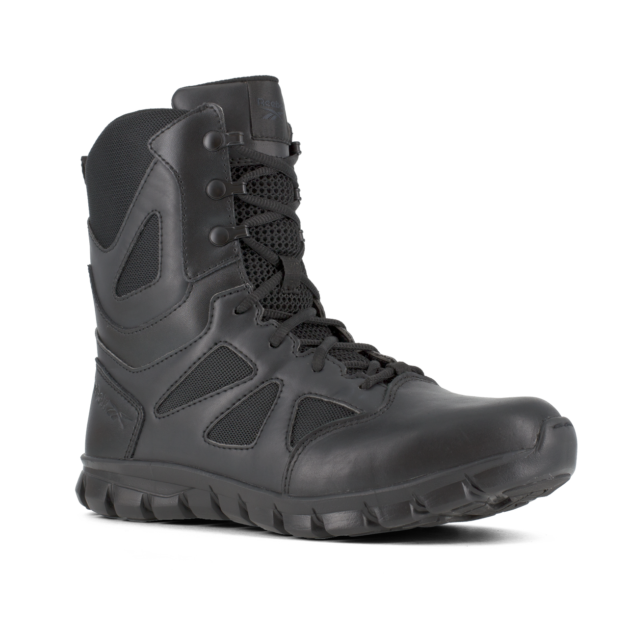 Reebok Tactical Men's 8 Inch Sublite Cushion Tactical Boots with Side Zipper Black RB8805 Tactical Distributors Ltd New Zealand
