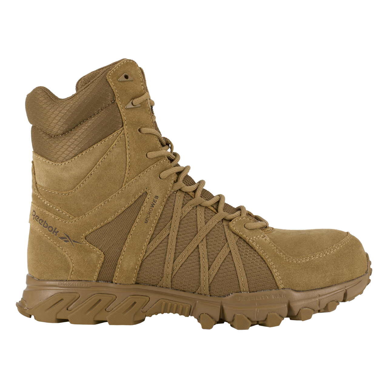 Reebok Tactical Men's 8 Inch Trailgrip Tactical Boot with Side Zip Coyote RB3460 Tactical Distributors Ltd New Zealand