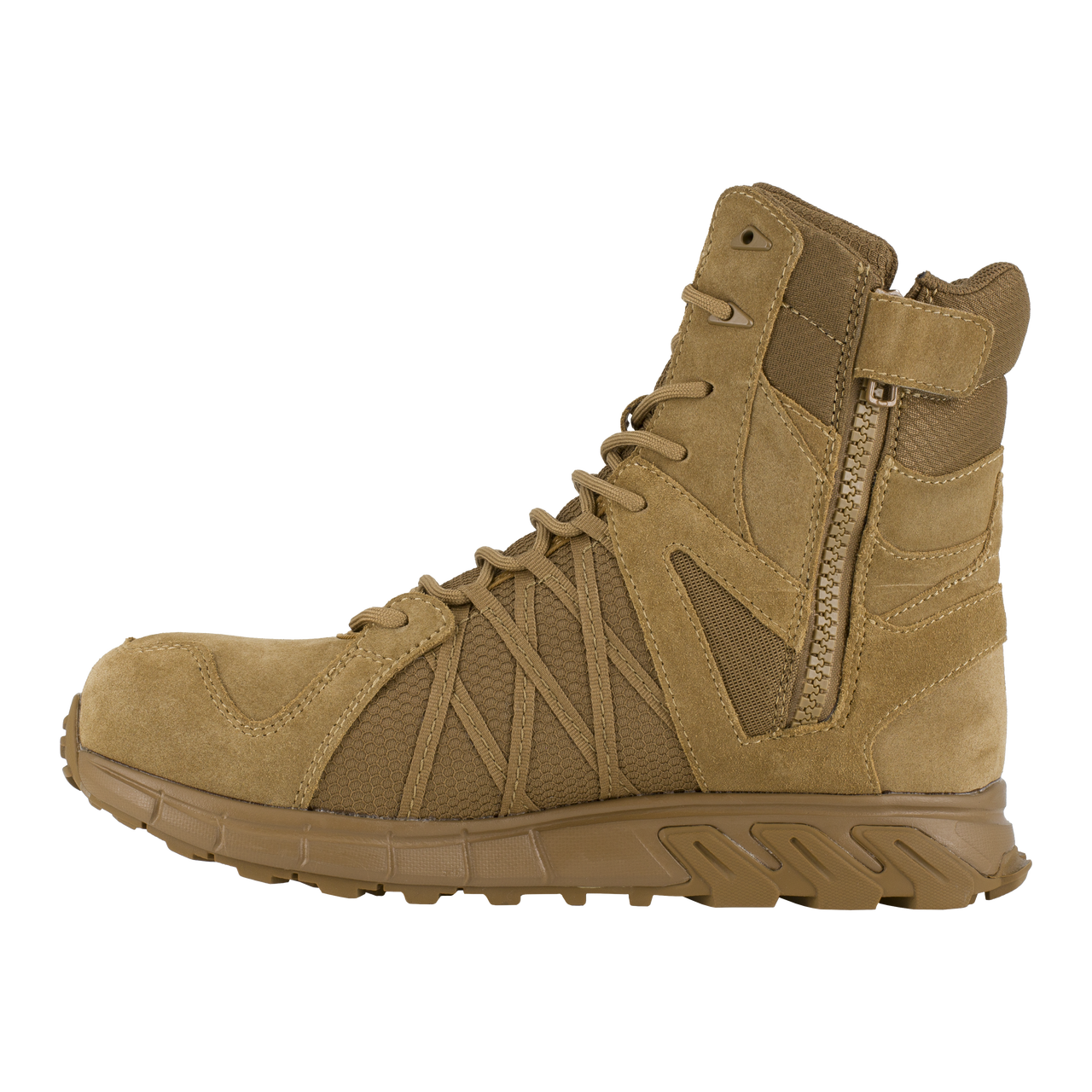 Reebok Tactical Men's 8 Inch Trailgrip Tactical Boot with Side Zip Coyote RB3460 Tactical Distributors Ltd New Zealand