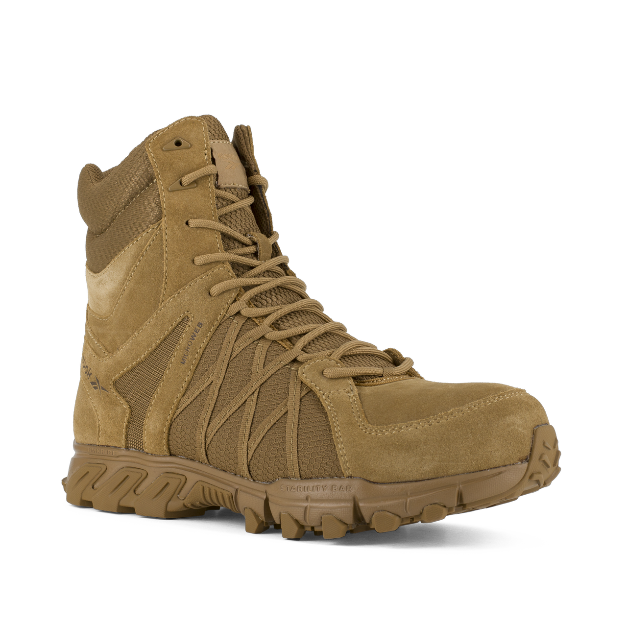 Reebok Tactical Men's 8 Inch Trailgrip Tactical Boot with Side Zip Coyote RB3460 8.0 US Tactical Distributors Ltd New Zealand