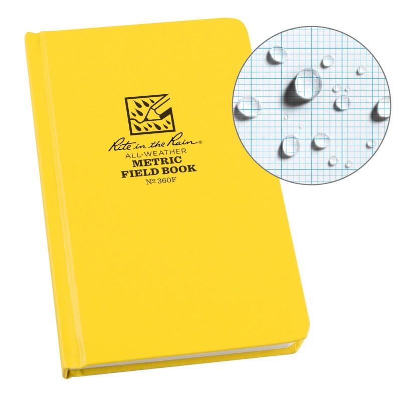 Rite in the Rain No360F Hard Cover Book Metric Field Yellow Tactical Distributors Ltd New Zealand