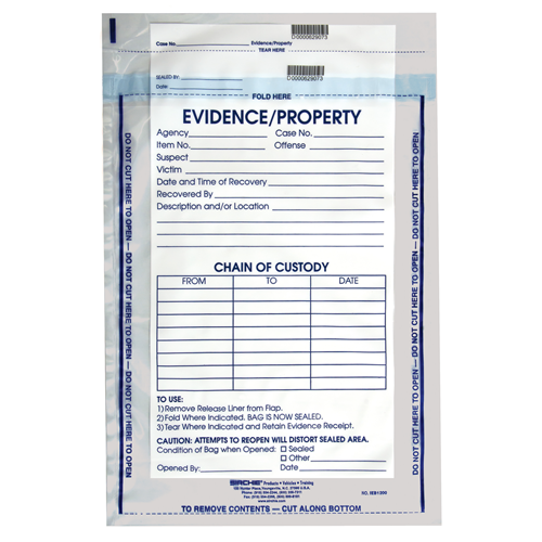 Sirchie Integrity Evidence Bags 12 x 15.5 inch 100 pack – Tactical ...