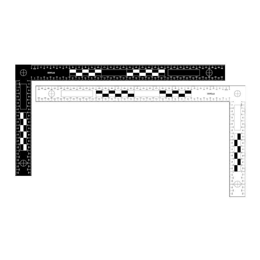 Sirchie Macrography Photography Evidence Scale 300mm x 150mm, reversib ...