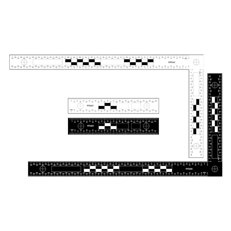 Sirchie Macrography Photography Evidence Scale 300mm x 150mm, reversib ...