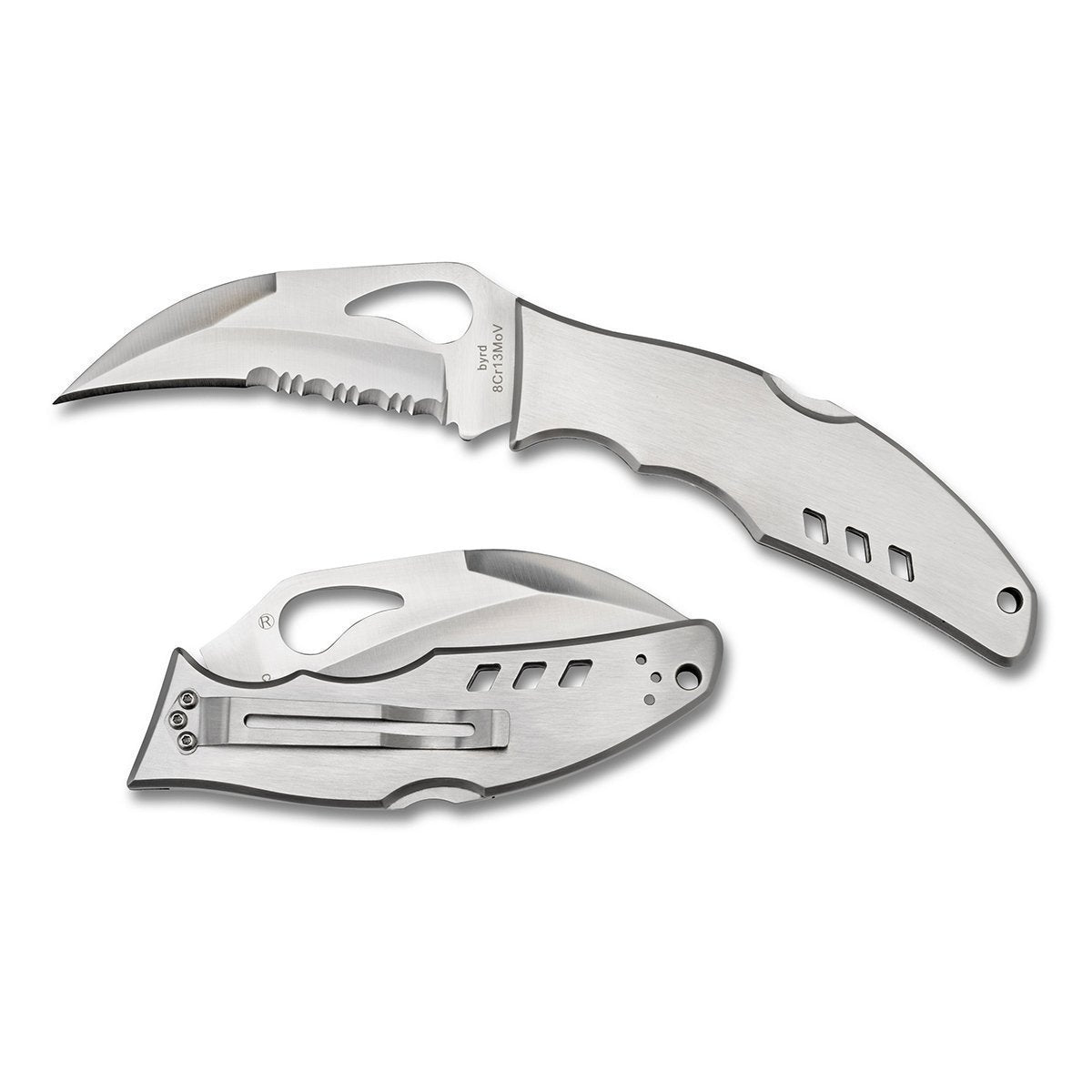 Spyderco Crossbill Stainless - Combo Blade Tactical Distributors Ltd New Zealand