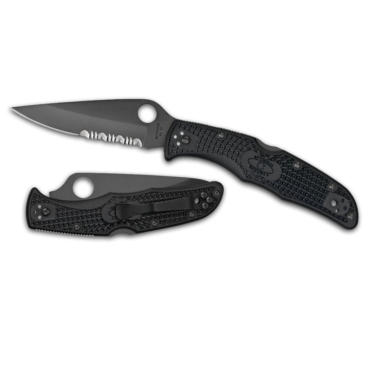 Spyderco Endura4 Lightweight Black - Combo Black Blade Tactical Distributors Ltd New Zealand