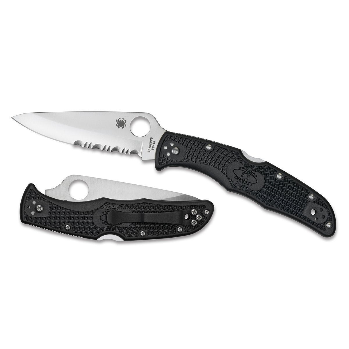 Spyderco Endura4 Lightweight Black - Combo Blade Tactical Distributors Ltd New Zealand