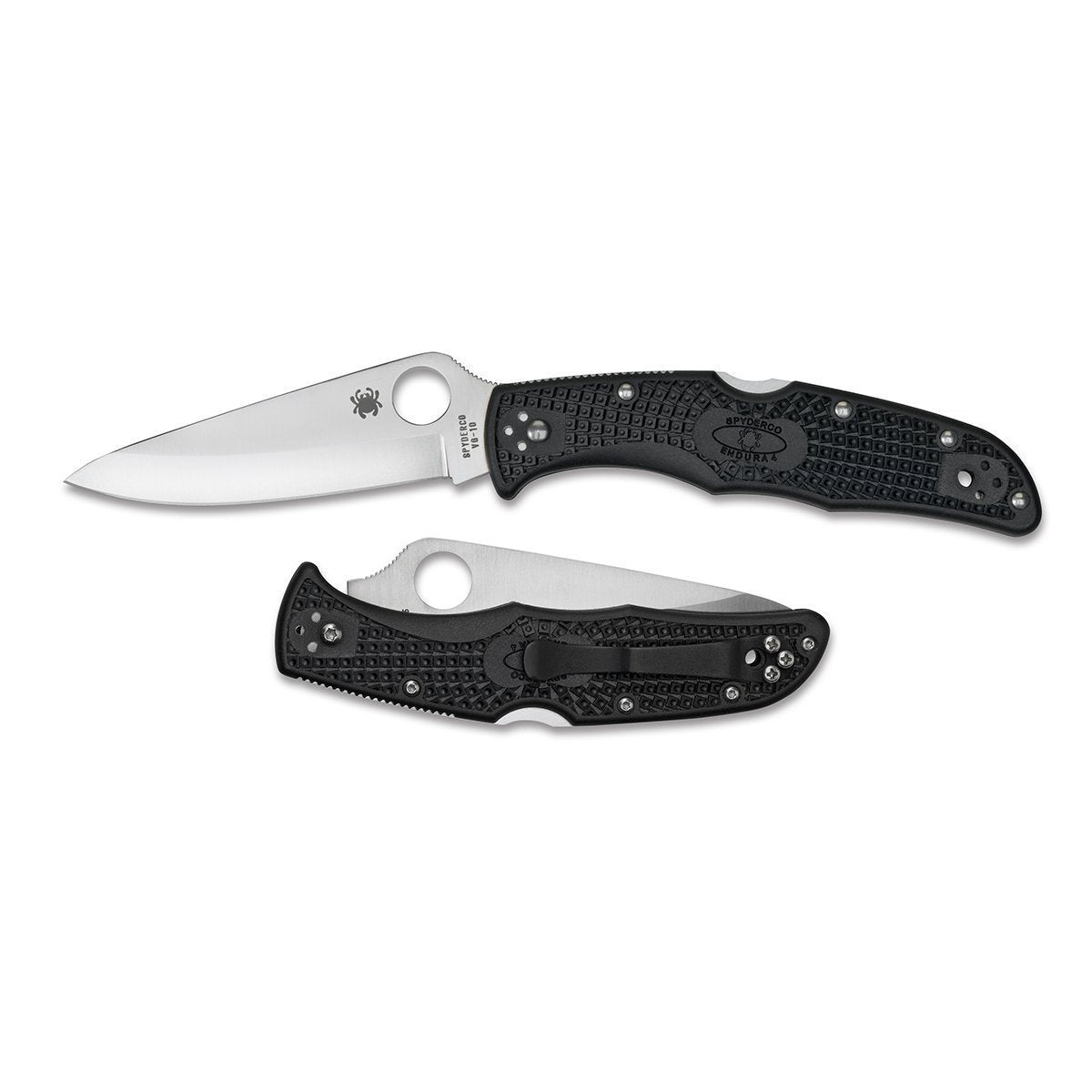 Spyderco Endura4 Lightweight Black - Plain Blade Tactical Distributors Ltd New Zealand