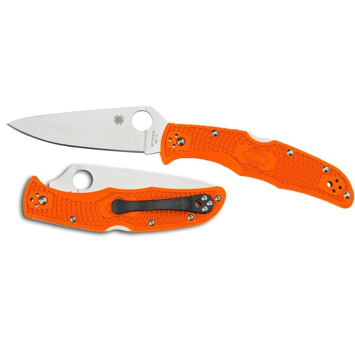 Spyderco Endura4 Lightweight Orange - Flat Ground Plain Blade Tactical Distributors Ltd New Zealand
